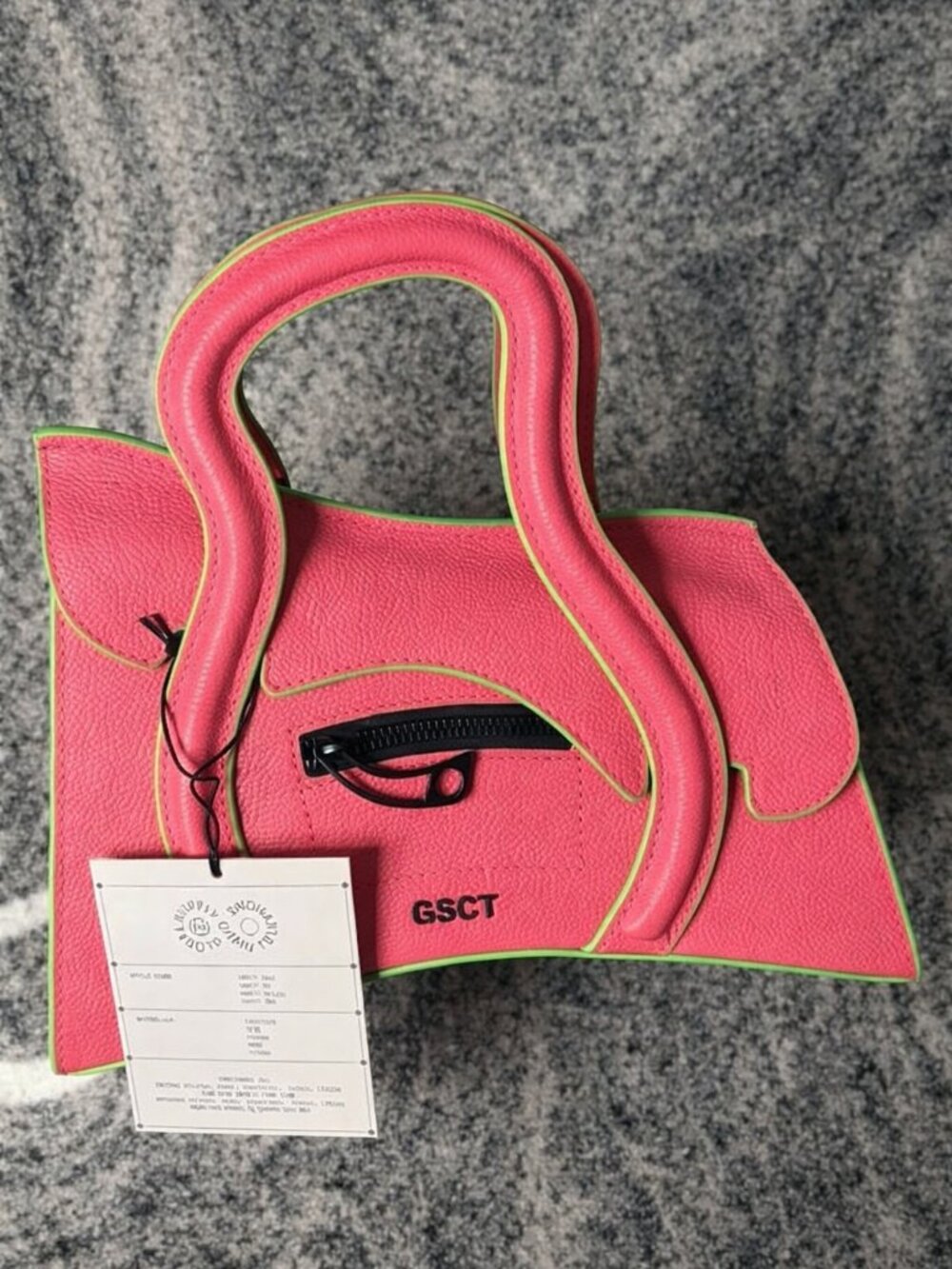 MSCHF Global Supply Chain Telephone Bag Juicy Fruit Pink Leather NWT Box